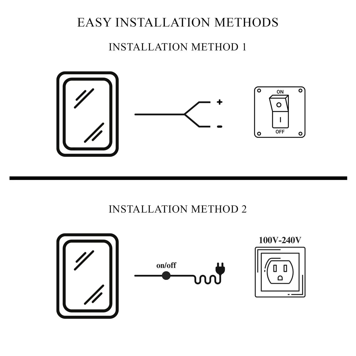 Abstract LED Mirror with Touch Sensor & 3 Lights – A Bold Statement for Your Home Décor