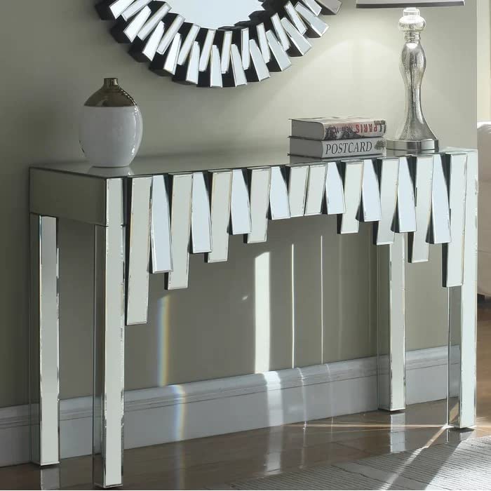 π Luxe Crescent Mirrored Console Table β A Statement of Elegance ( Only Console ) - Fabels