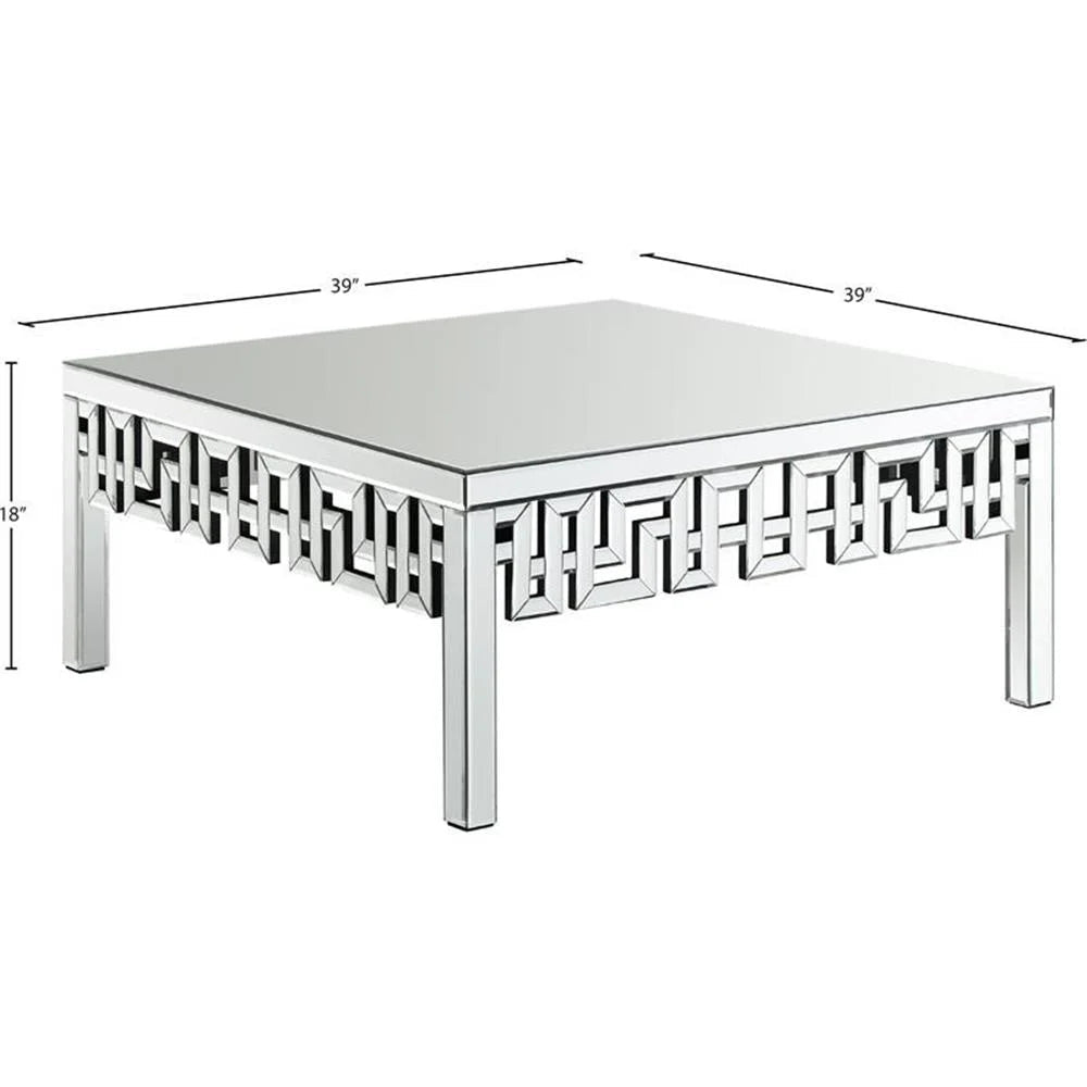 Luxury Mirrored Center Table – Elegant Modern Centerpiece | Free Shipping - Fabels
