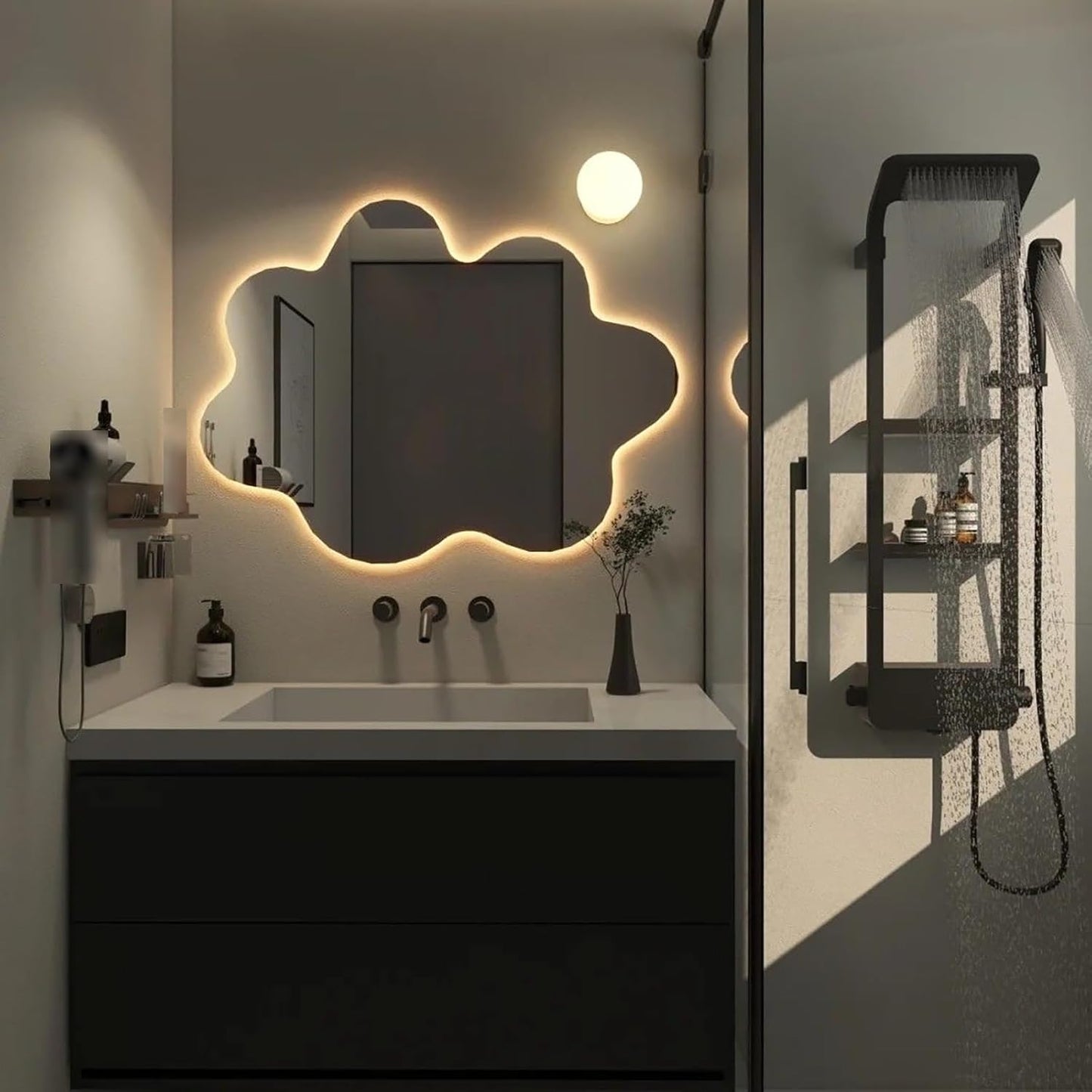 LED Mirror with 3 Lights & Touch Sensor – Sophisticated and Practical Home Accent