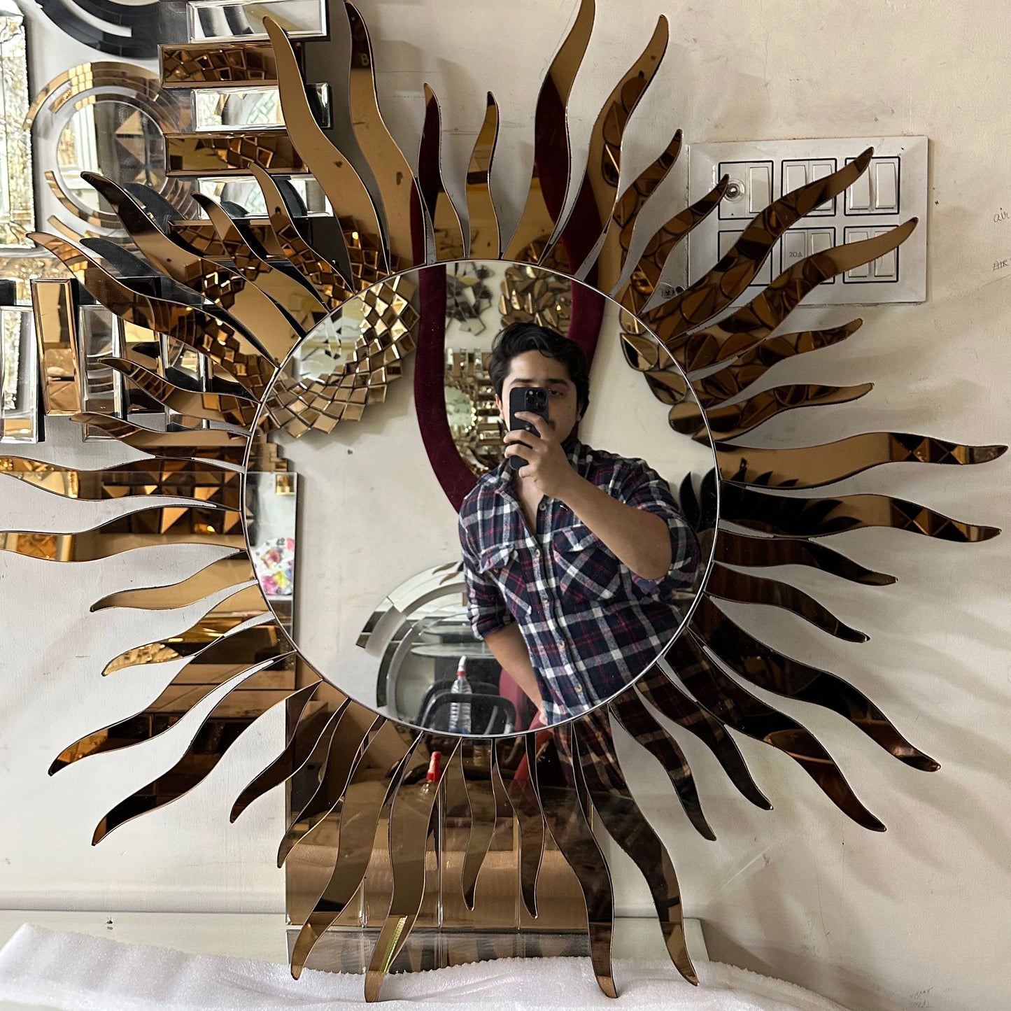 Surajmukhi Sunburst Mirror-Fabels