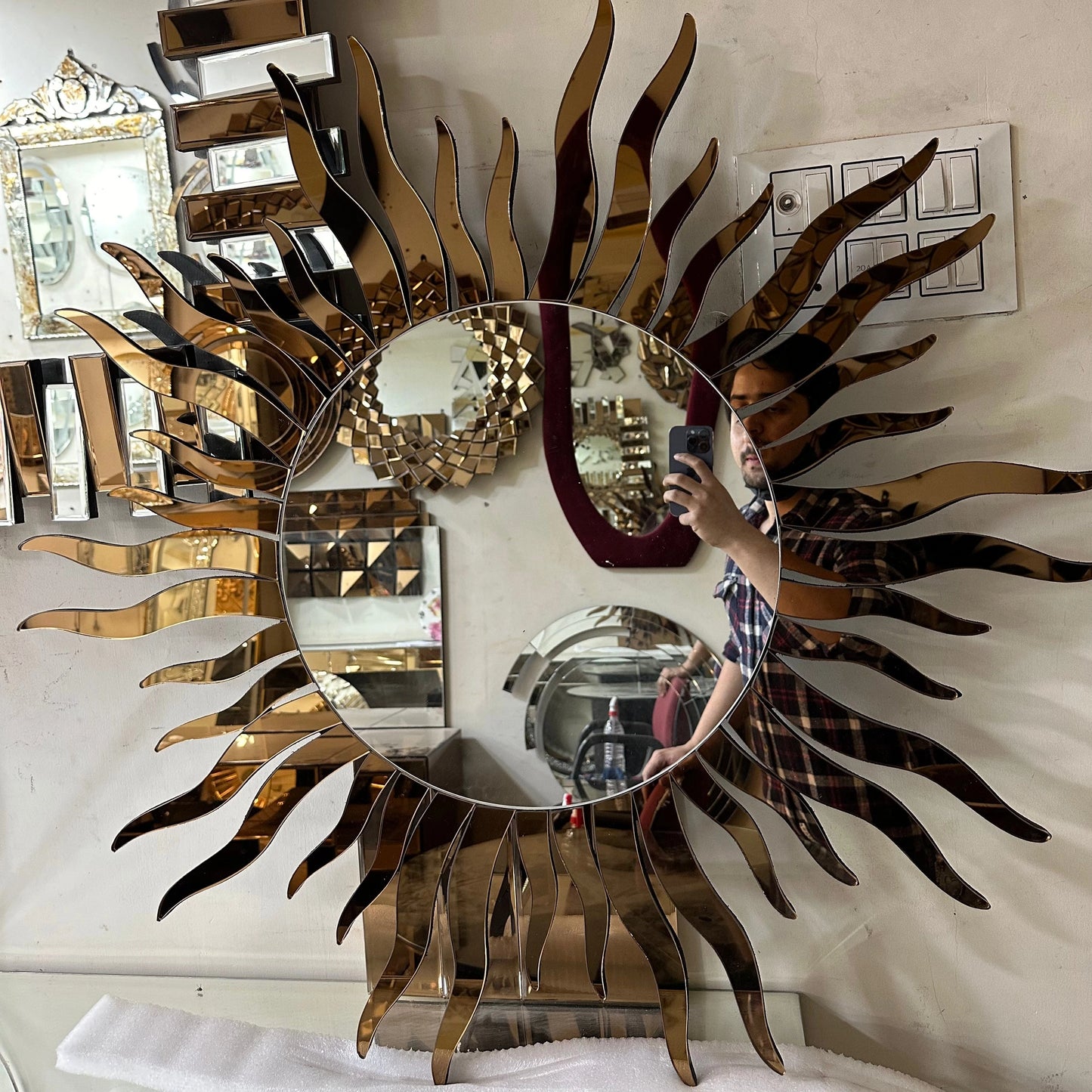 Surajmukhi Sunburst Mirror-Fabels