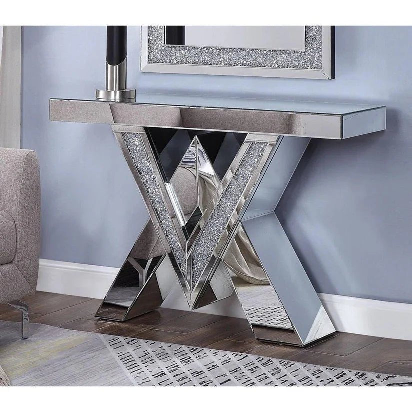 Allegra 47" Luxury Mirrored Console Table – A Statement of Elegance & Glamour - Fabels