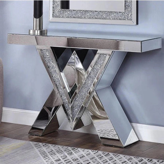 Allegra 47" Luxury Mirrored Console Table – A Statement of Elegance & Glamour - Fabels