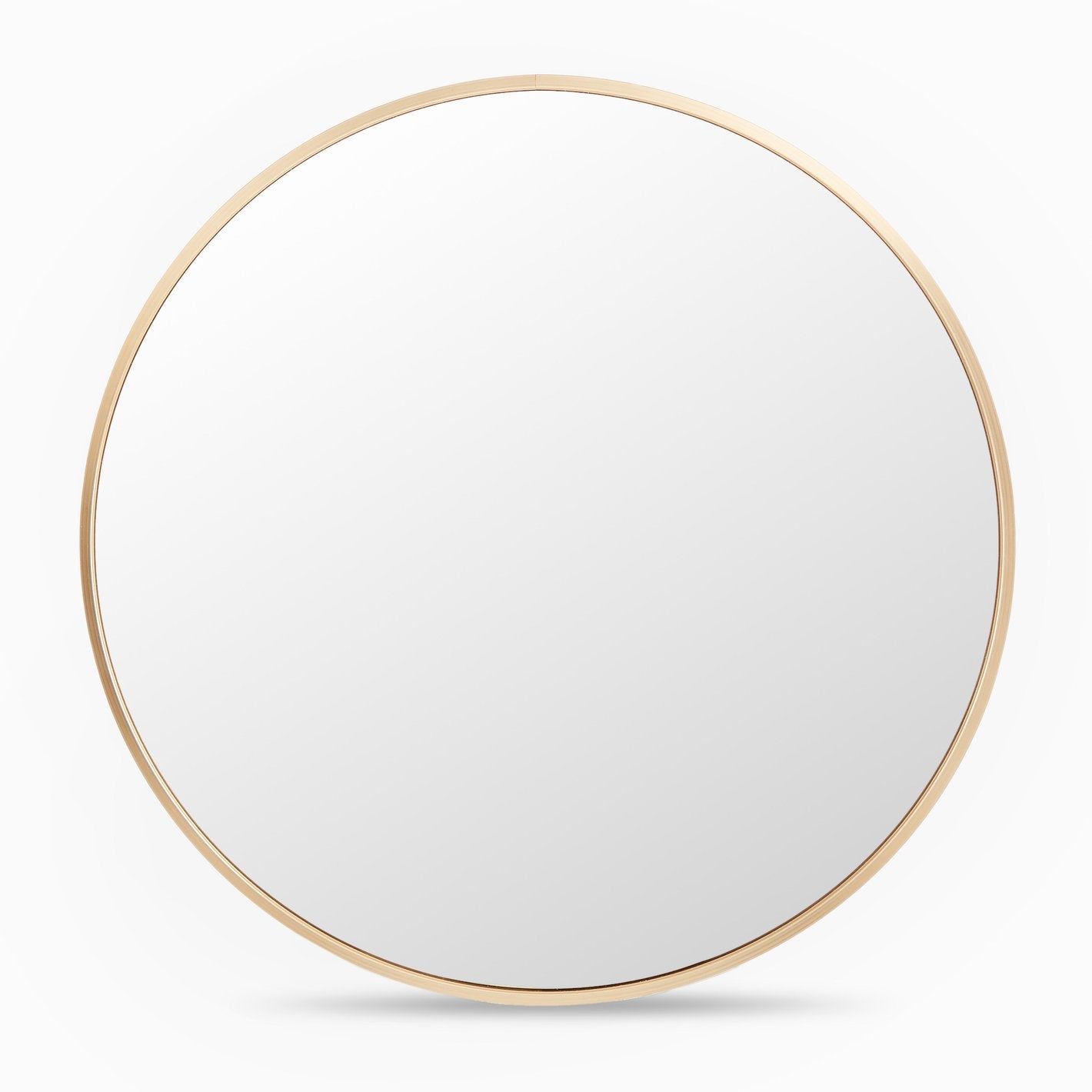 Elegant Round Mirror with Golden Frame – Available in Sizes 2x2 Feet, 2.5x2.5 Feet, and 3x3 Feet | Timeless Home Décor Accent - Fabels