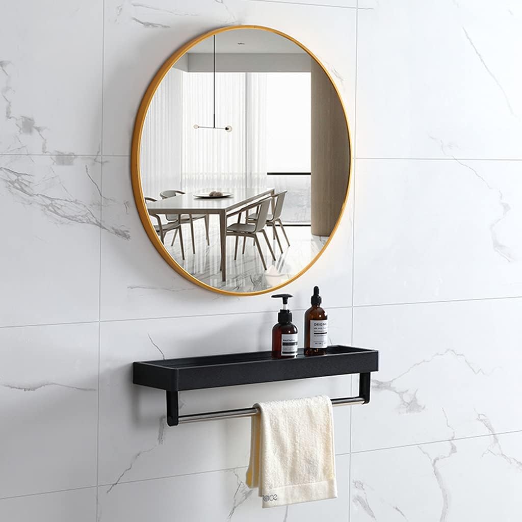 Elegant Round Mirror with Golden Frame – Available in Sizes 2x2 Feet, 2.5x2.5 Feet, and 3x3 Feet | Timeless Home Décor Accent - Fabels