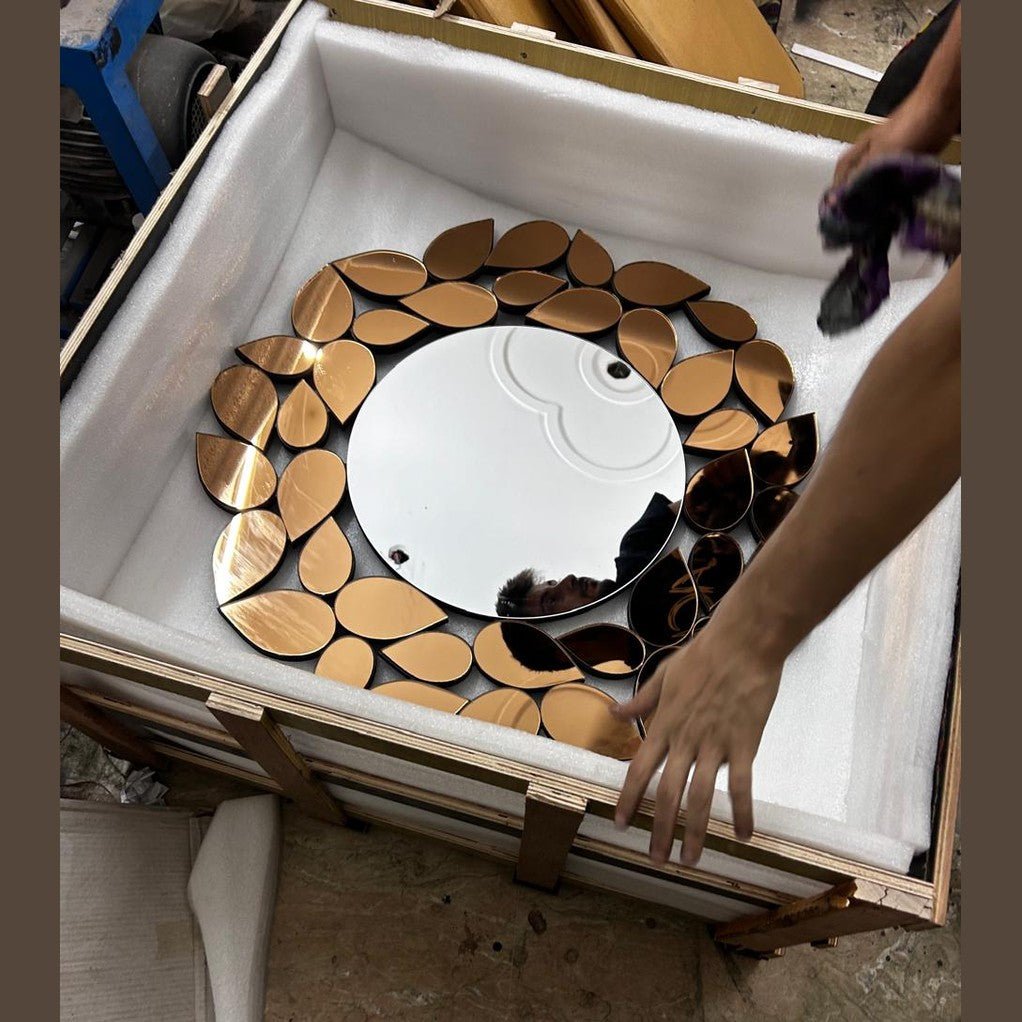 Golden Bloom Mirror – A Masterpiece of Luxury & Elegance - Fabels