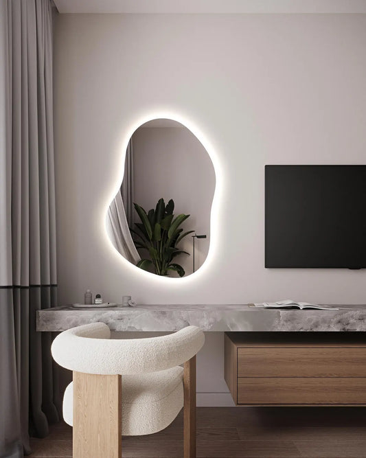 Touch Sensor LED Mirror with 3 Lights – Perfect Balance of Style and Function