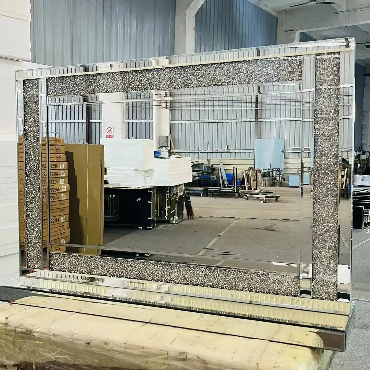 LED Illuminated Crystal Mirror – Decorative Wall Mirror with LED Lights - Fabels