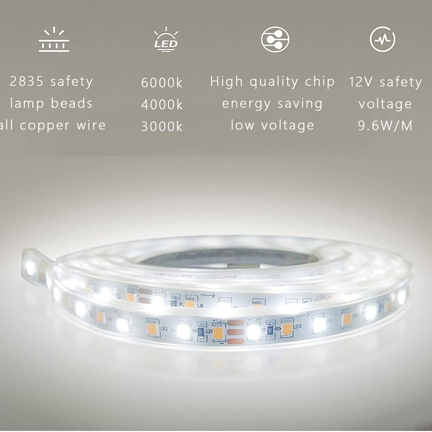 LED Mirror with 3 Lights & Touch Sensor – Elegant Touch-Control Design for Your Space - Fabels