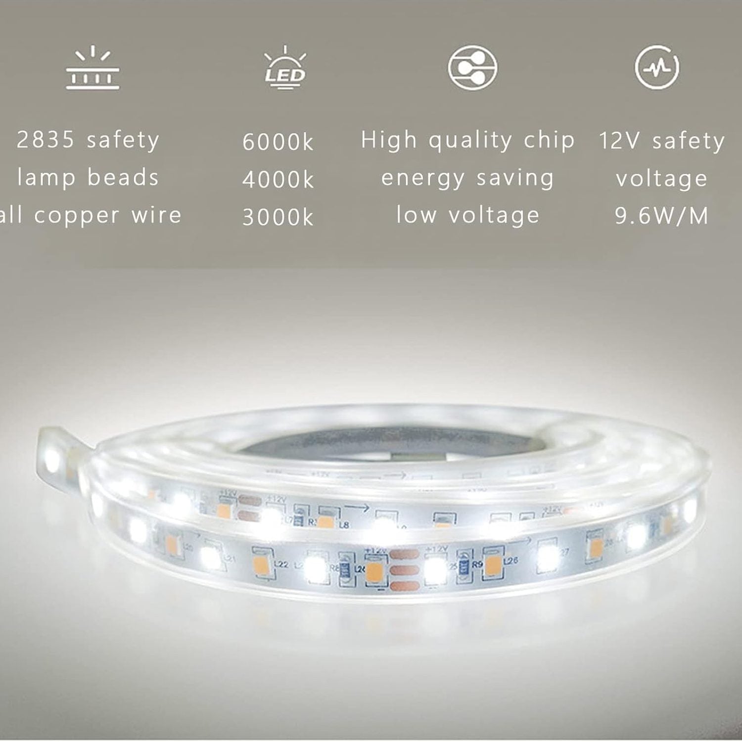 LED Mirror with 3 Lights & Touch Sensor – Elegant Touch-Control Design for Your Space - Fabels