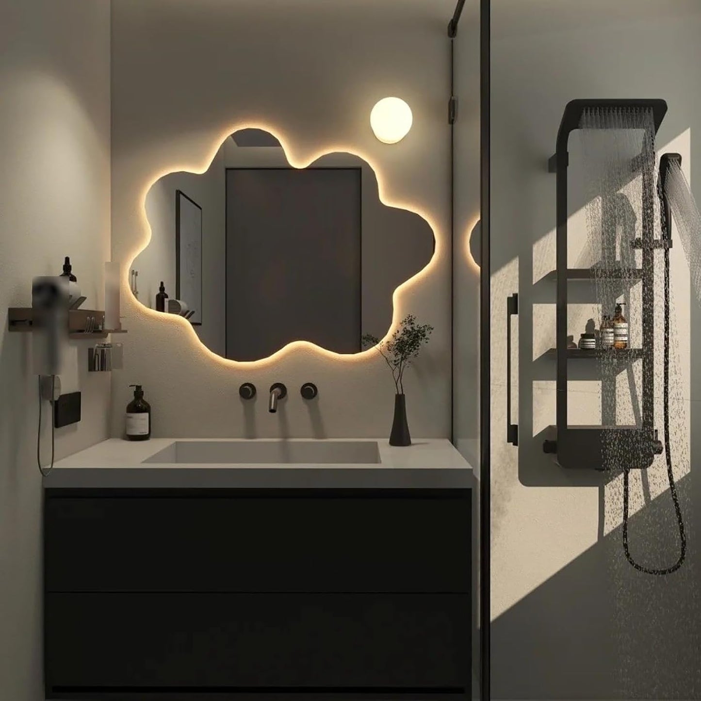 LED Mirror with 3 Lights & Touch Sensor – Sophisticated and Practical Home Accent - Fabels