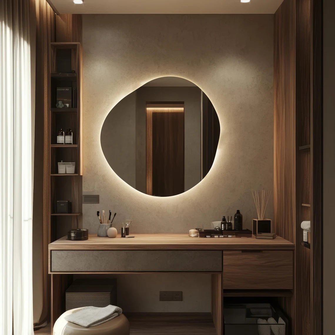 LED Mirror with 3 Lights & Touch Sensor – Versatile Design for a Contemporary Home - Fabels