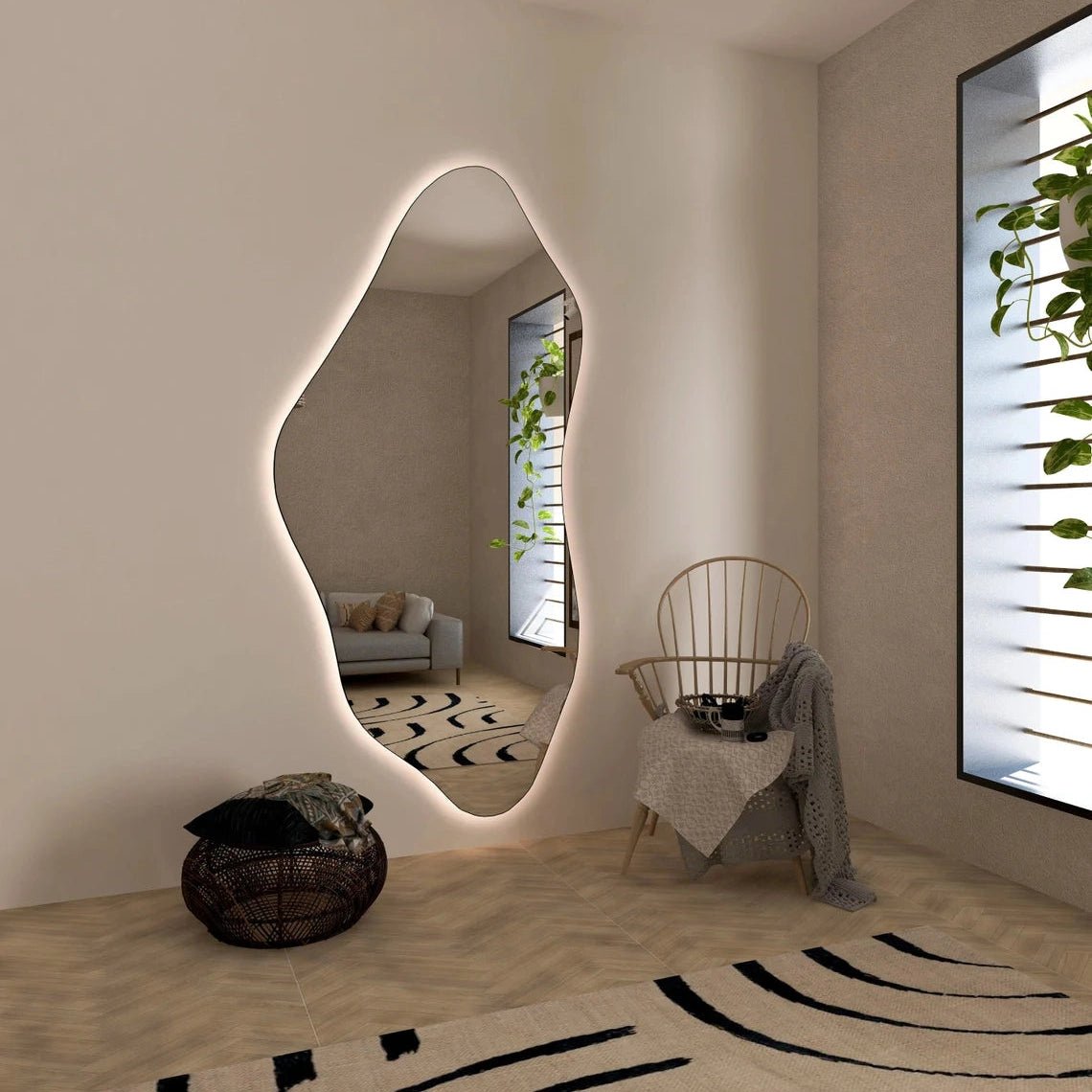 LED Mirror with Touch Sensor & 3 Lights – Functional and Elegant Design for Modern Living - Fabels