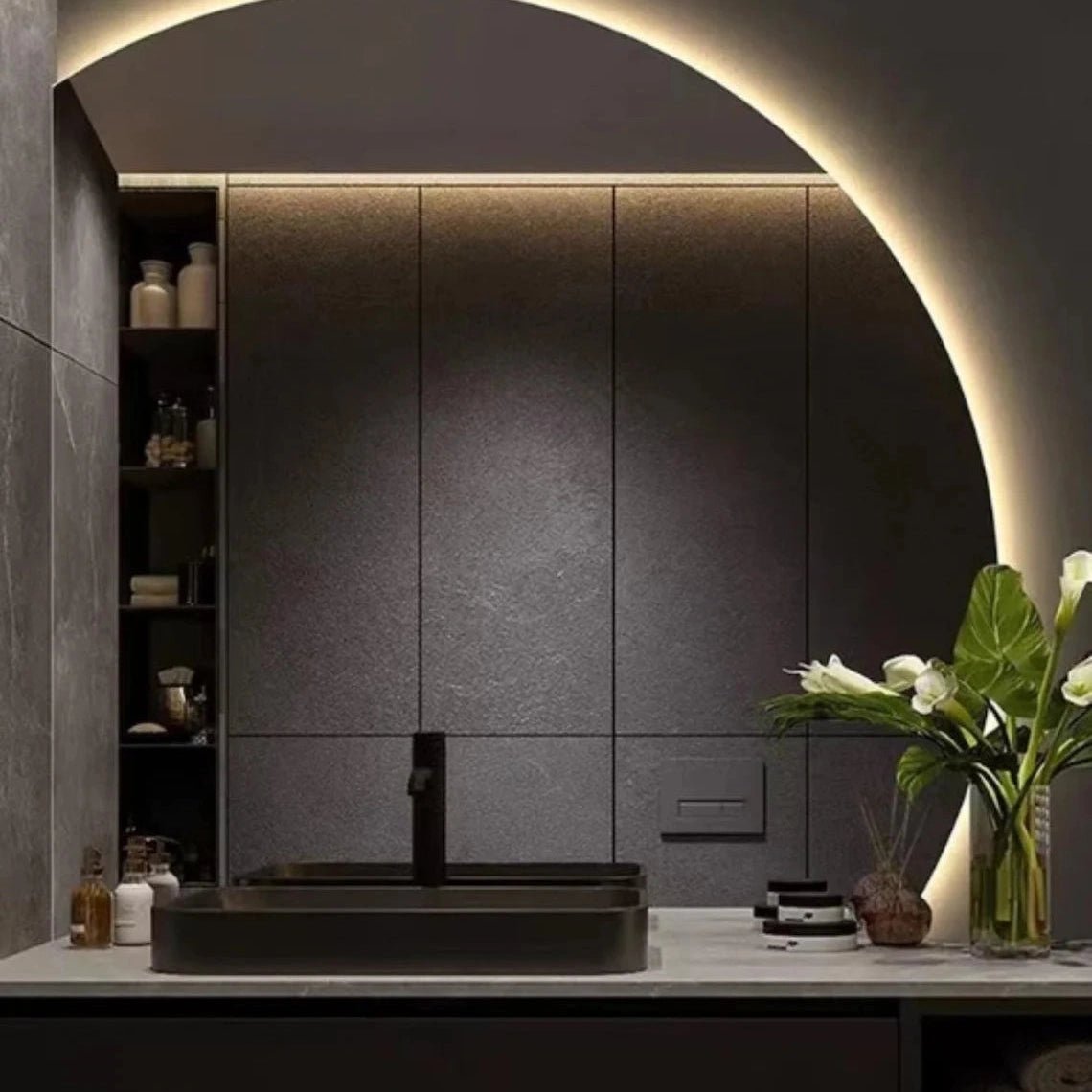 LED Mirror with Touch Sensor & 3 Lights – Sleek and Stylish Design for Any Interior - Fabels