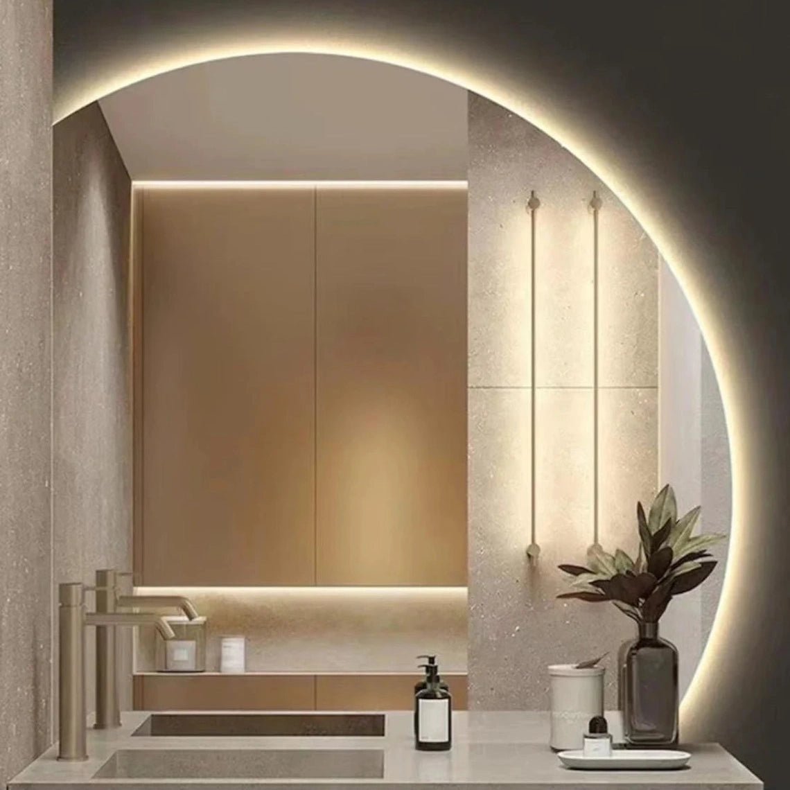 LED Mirror with Touch Sensor & 3 Lights – Sleek and Stylish Design for Any Interior - Fabels
