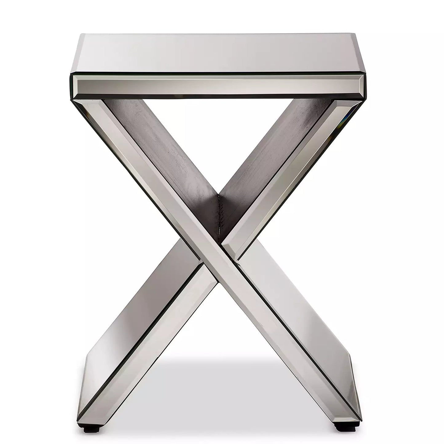 ✨ Luxe Mirrored X - Base Side Table – A Statement of Elegance & Style! ✨ - Fabels