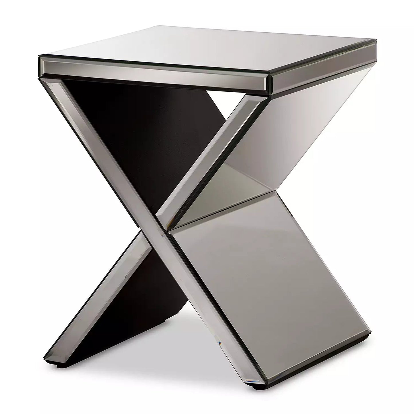 ✨ Luxe Mirrored X - Base Side Table – A Statement of Elegance & Style! ✨ - Fabels