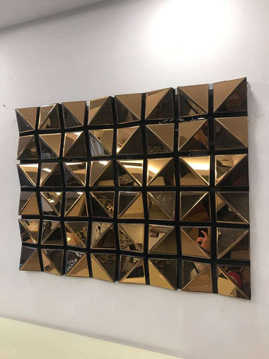 Luxury 3D Geometric Mirror Décor – Modern Wall Art for Home & Commercial Spaces - Fabels