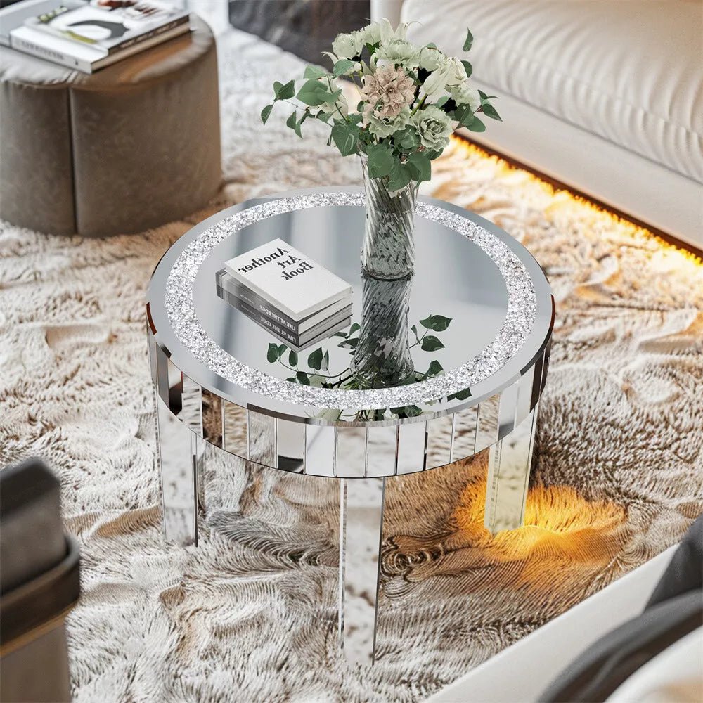 ✨ Luxury Crystal Mirrored Coffee Table – A Perfect Blend of Glamour & Functionality ✨ - Fabels
