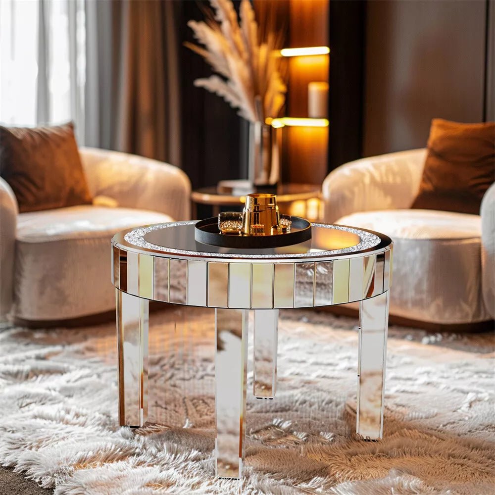 ✨ Luxury Crystal Mirrored Coffee Table – A Perfect Blend of Glamour & Functionality ✨ - Fabels