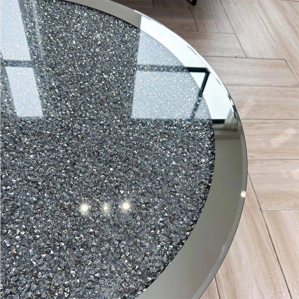 ✨ Luxury Crystal Mirrored Coffee Table – The Ultimate Statement of Elegance & Glamour ✨ - Fabels