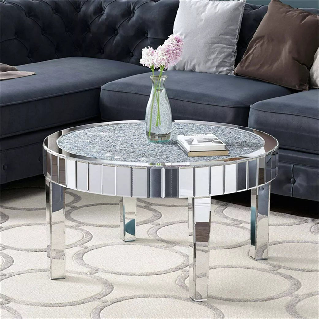 ✨ Luxury Crystal Mirrored Coffee Table – The Ultimate Statement of Elegance & Glamour ✨ - Fabels