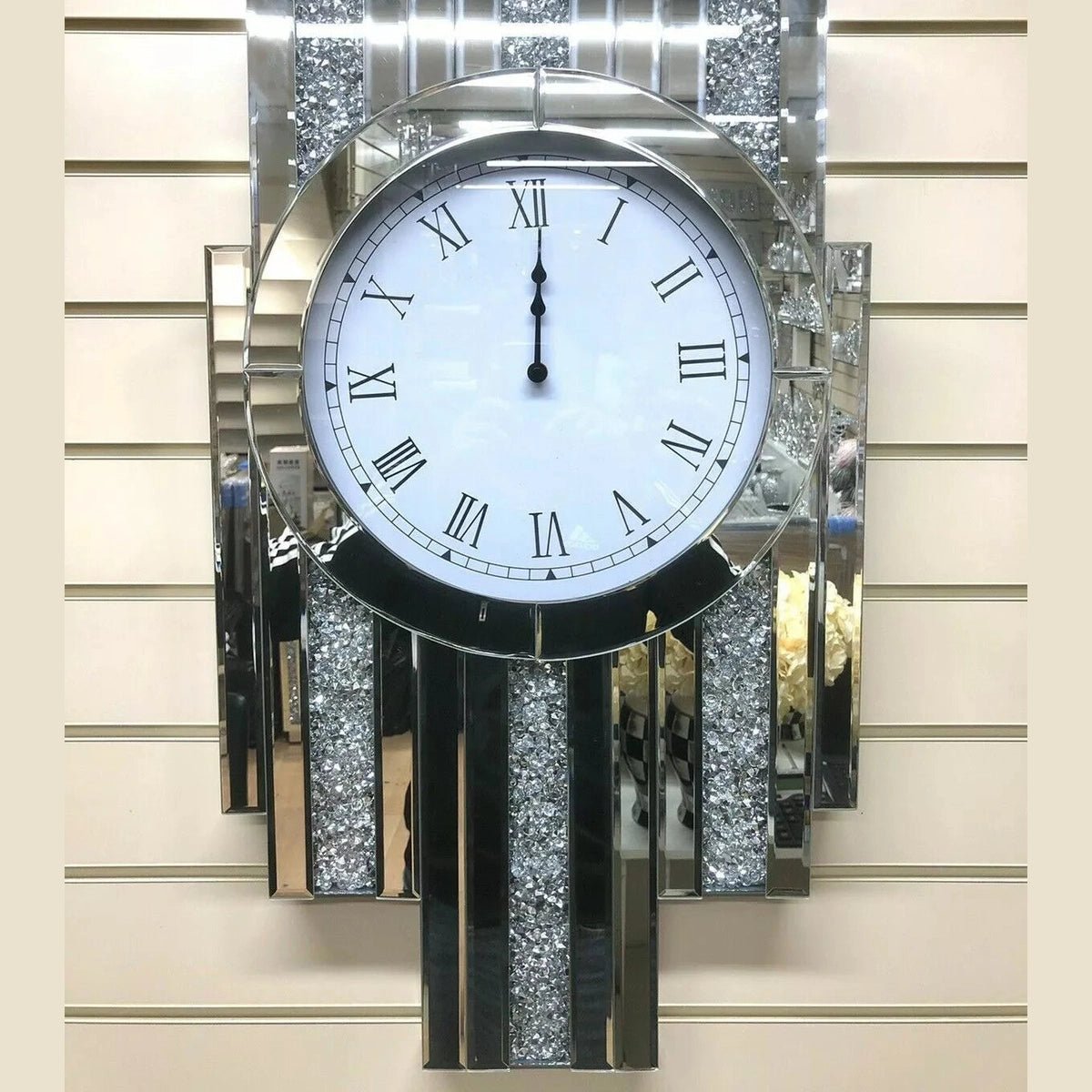 Luxury Crystal Mirrored Table Clock – A Timeless Accent Piece - Fabels