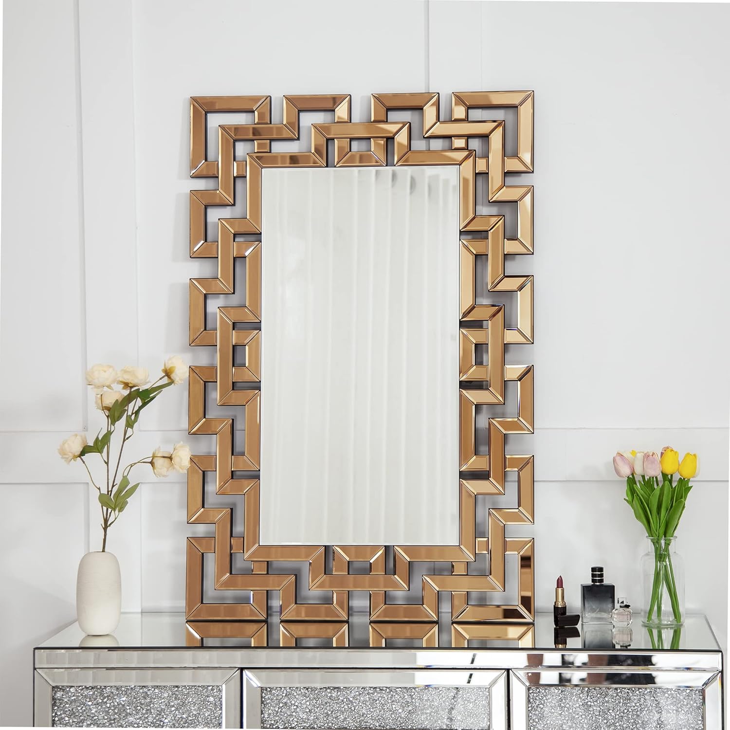 Luxury Geometric Wall Mirror – Modern Elegance & Timeless Design - Fabels