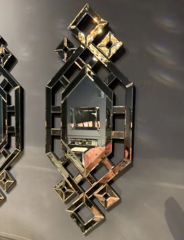 Luxury Geometric Wall Mirror Set – Elegant Statement Décor (Set of 3) - Fabels