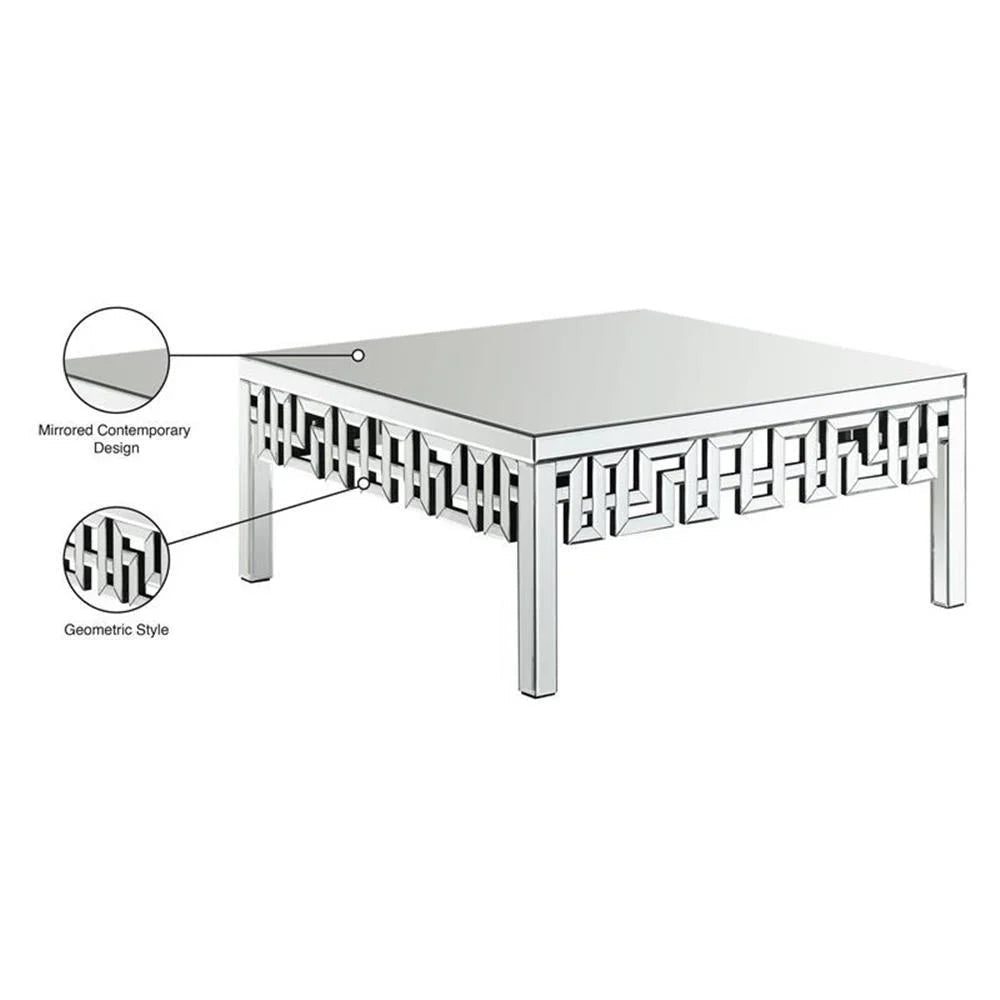 Luxury Mirrored Center Table – Elegant Modern Centerpiece | Free Shipping - Fabels