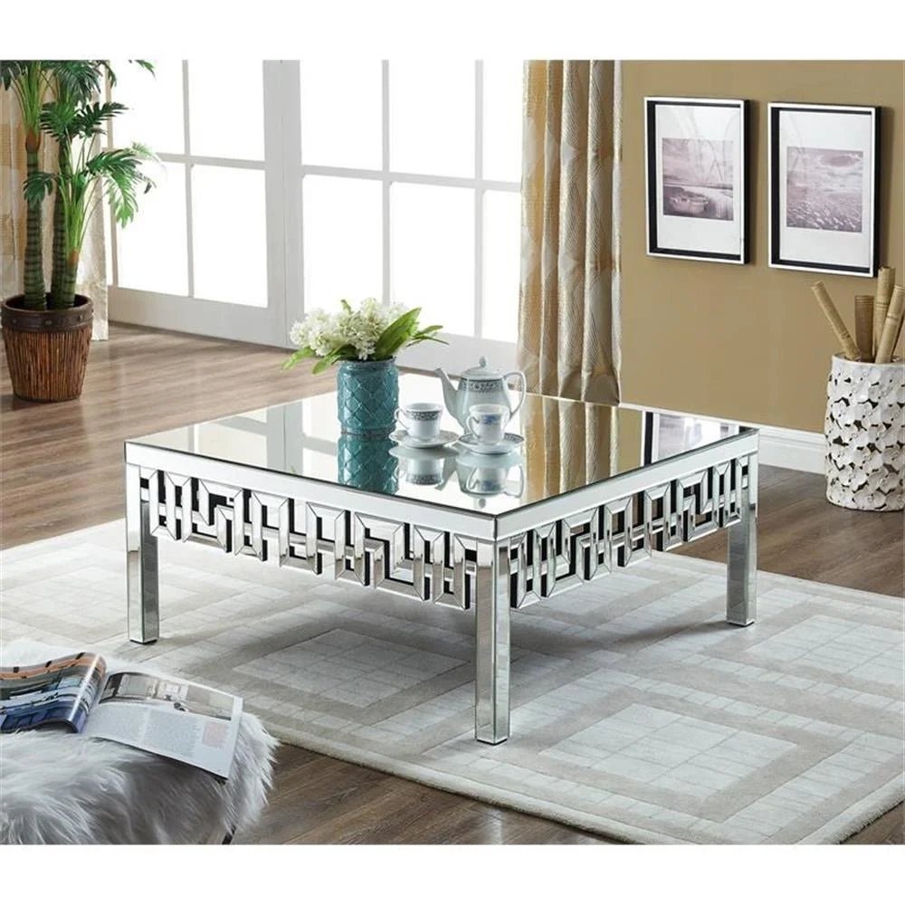 Luxury Mirrored Center Table – Elegant Modern Centerpiece | Free Shipping - Fabels