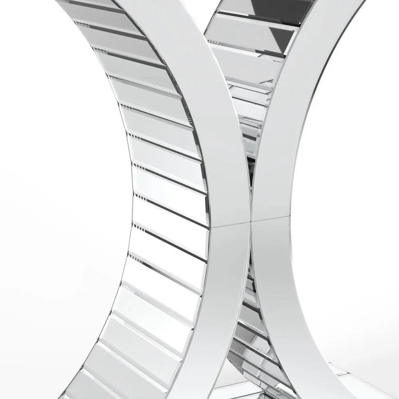 Mariahann 43.3" Mirrored Glass Console Table – A Statement of Elegance & Luxury - Fabels