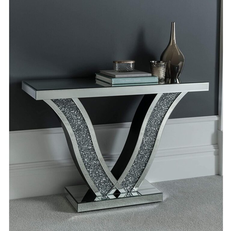 ✨ Mehra Crystal Mirrored Console Table – A Statement of Luxury & Elegance ✨ - Fabels
