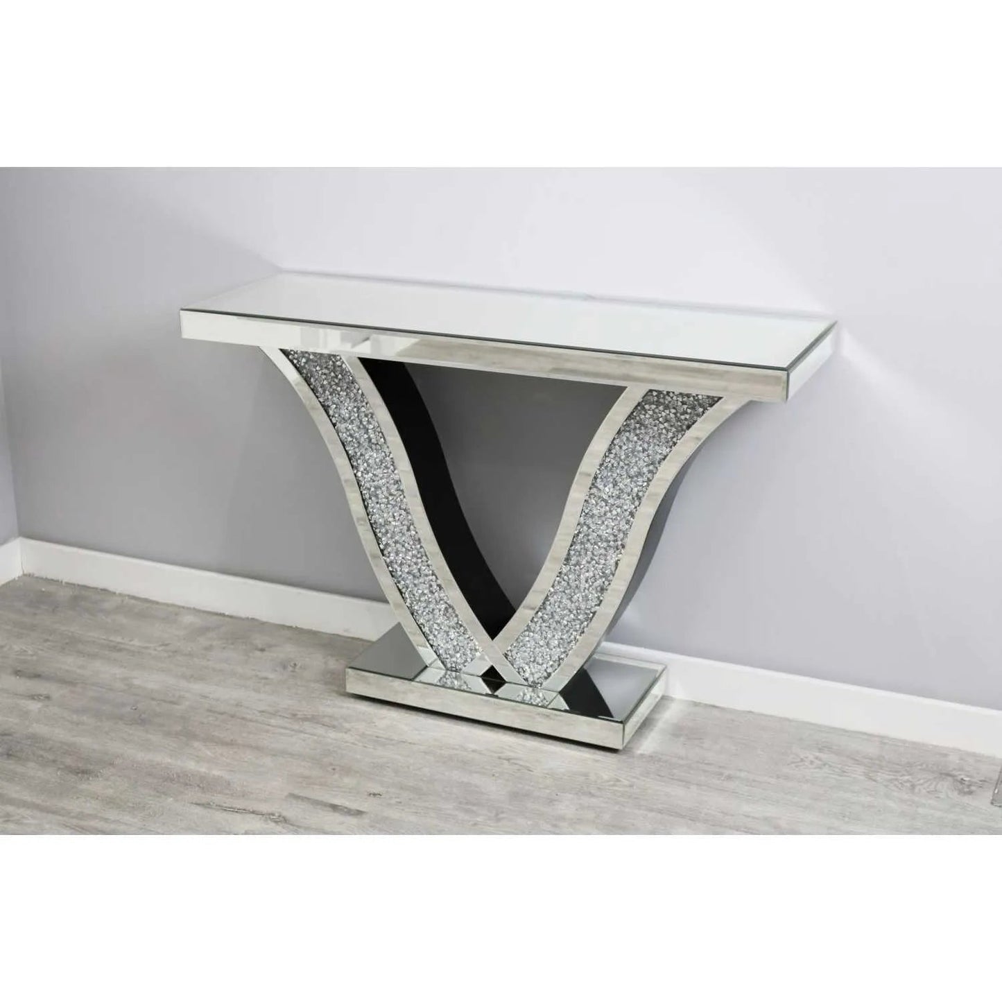 ✨ Mehra Crystal Mirrored Console Table – A Statement of Luxury & Elegance ✨ - Fabels