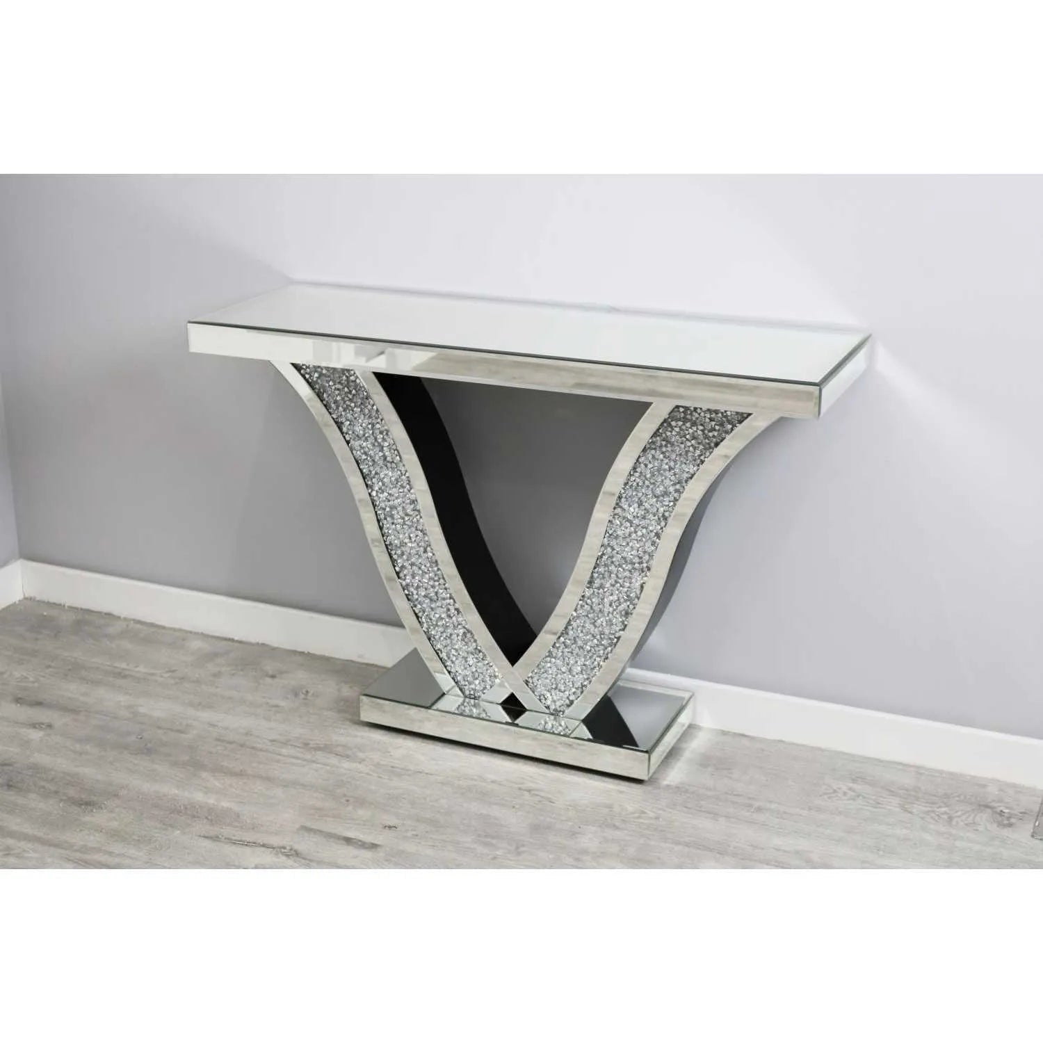 ✨ Mehra Crystal Mirrored Console Table – A Statement of Luxury & Elegance ✨ - Fabels