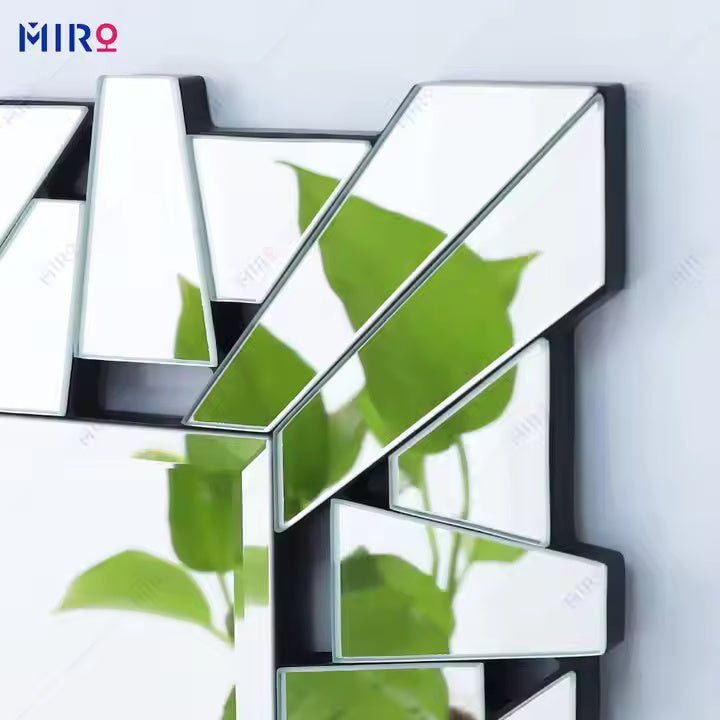 Modern Geometric Wall Mirror – Bold & Stylish Statement Piece - Fabels