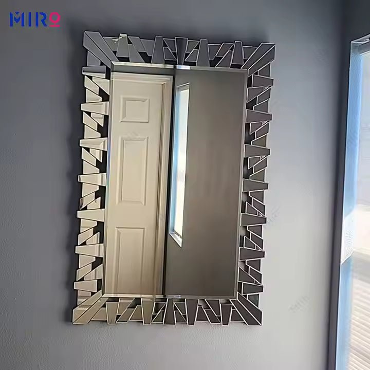 Modern Geometric Wall Mirror – Bold & Stylish Statement Piece - Fabels