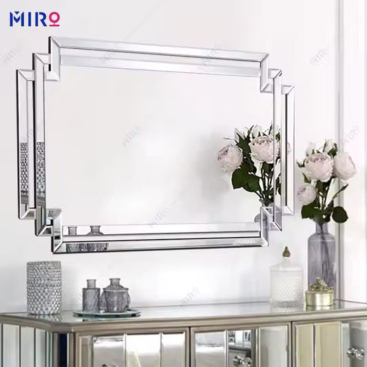 Modern Layered Frame Wall Mirror – Elegant & Contemporary - Fabels
