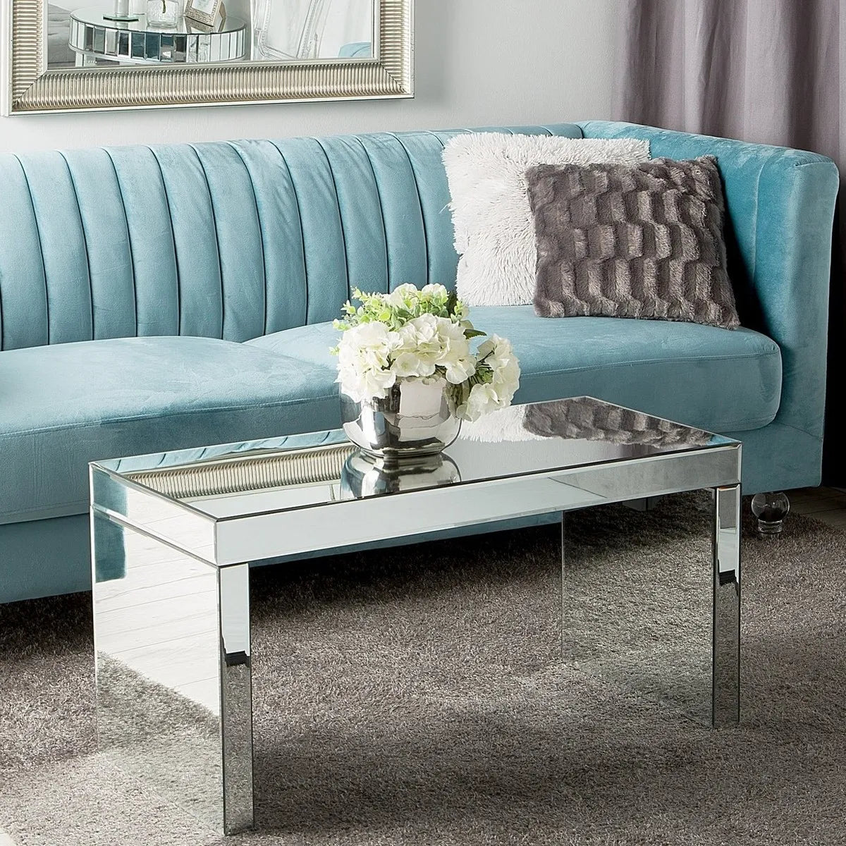 Modern Mirrored Coffee Table – Sleek Elegance for Contemporary Spaces - Fabels