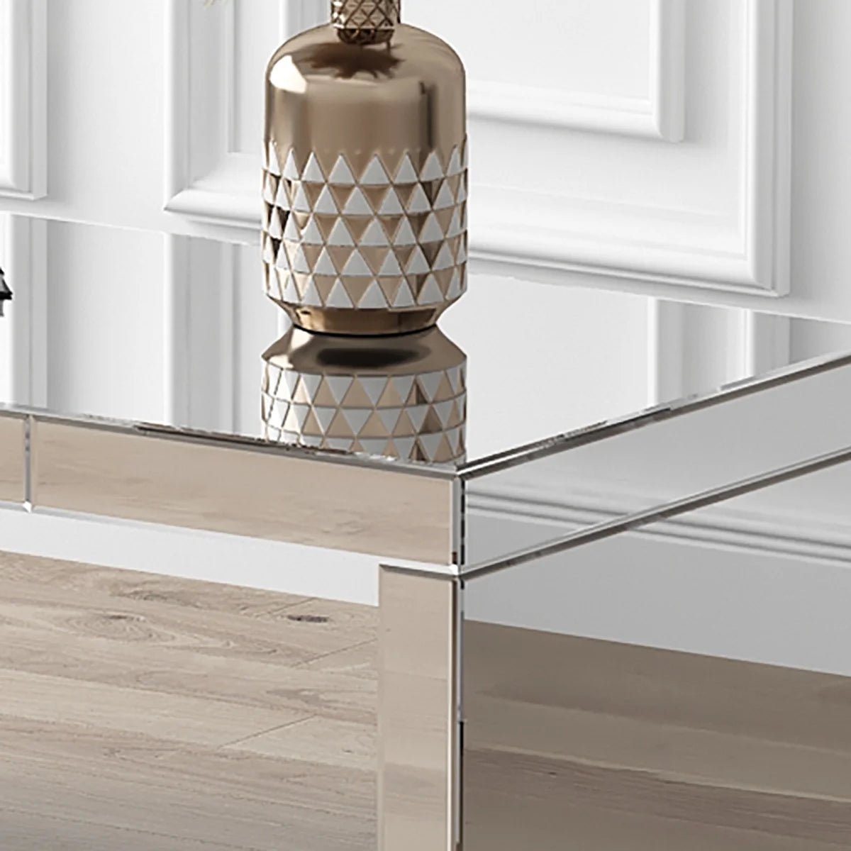 Modern Mirrored Coffee Table – Sleek & Elegant Living Room Centerpiece - Fabels
