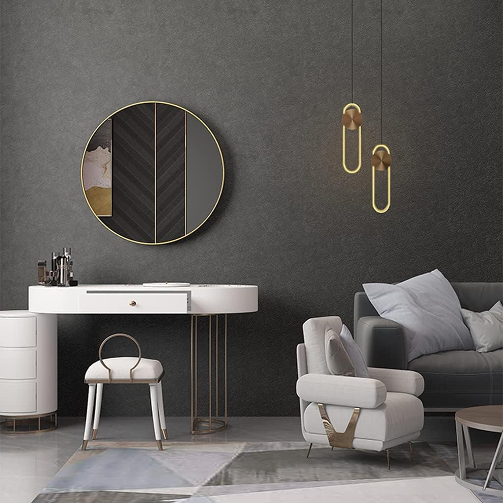 Round Mirror with Black Frame – Available in Sizes 2x2 Feet, 2.5x2.5 Feet, and 3x3 Feet | Modern and Elegant Home Décor - Fabels