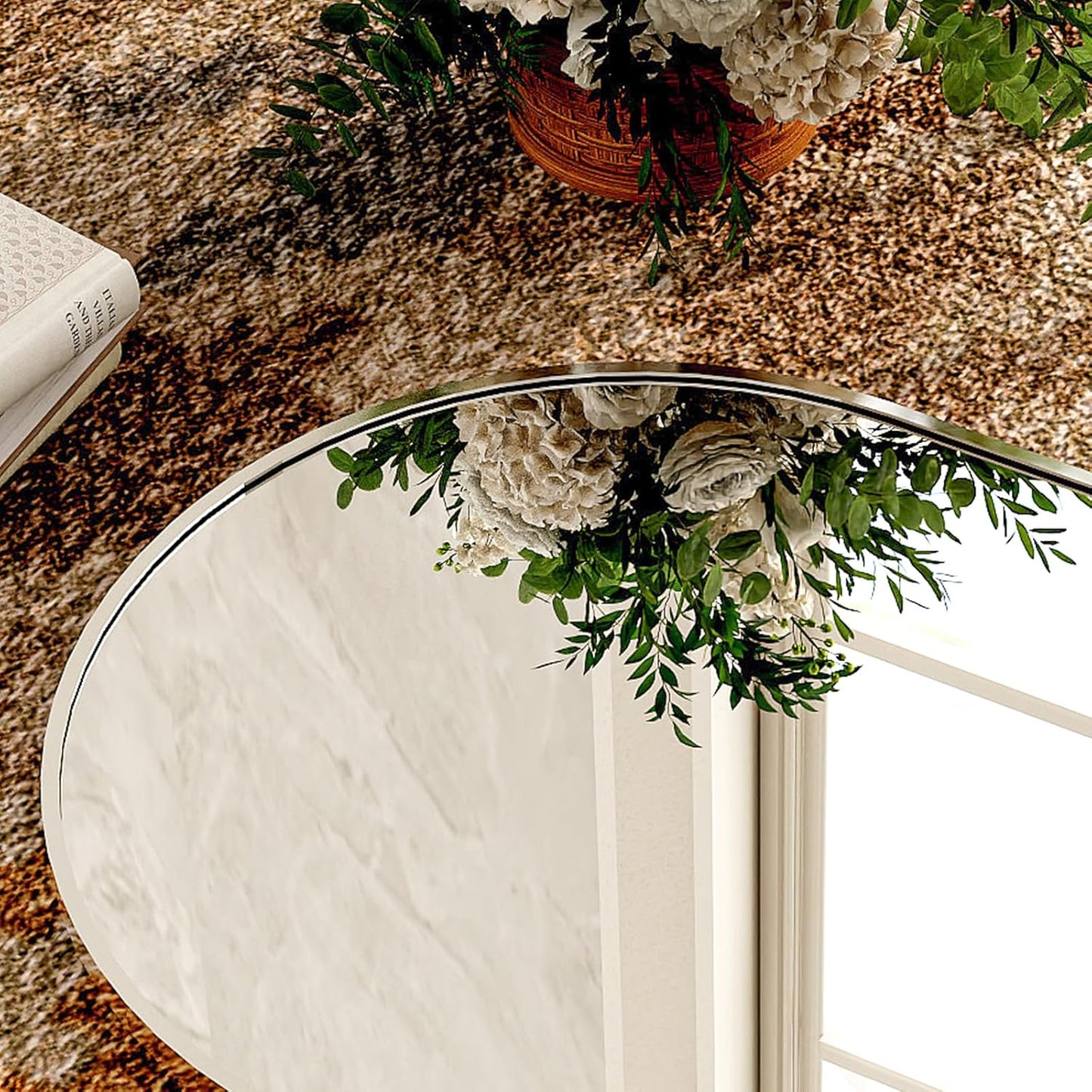 Silver 5.5 ft Arch Full-Length Mirror with Stand | All-India Delivery & Guarantee (Copy) - Fabels