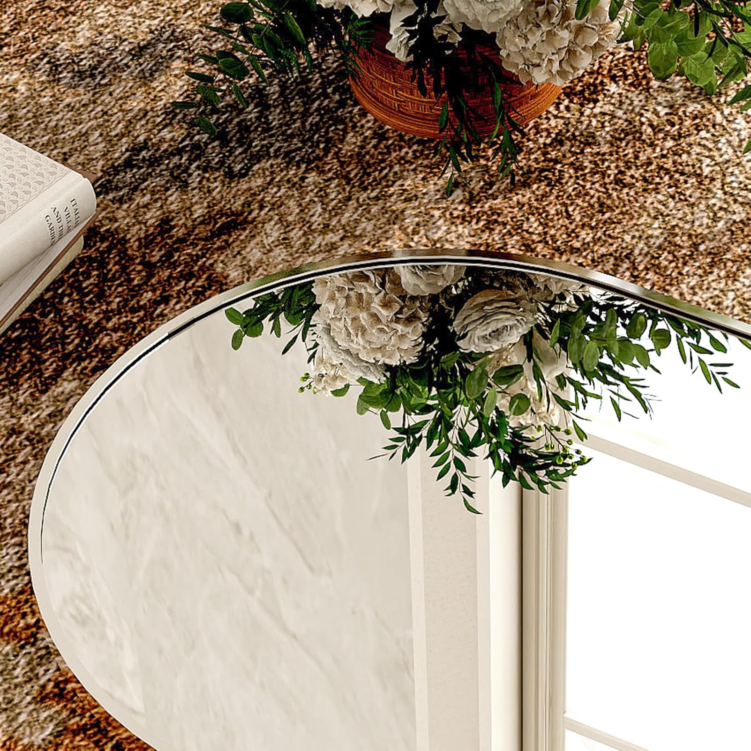Silver 5.5 ft Arch Full-Length Mirror with Stand | All-India Delivery & Guarantee (Copy) - Fabels