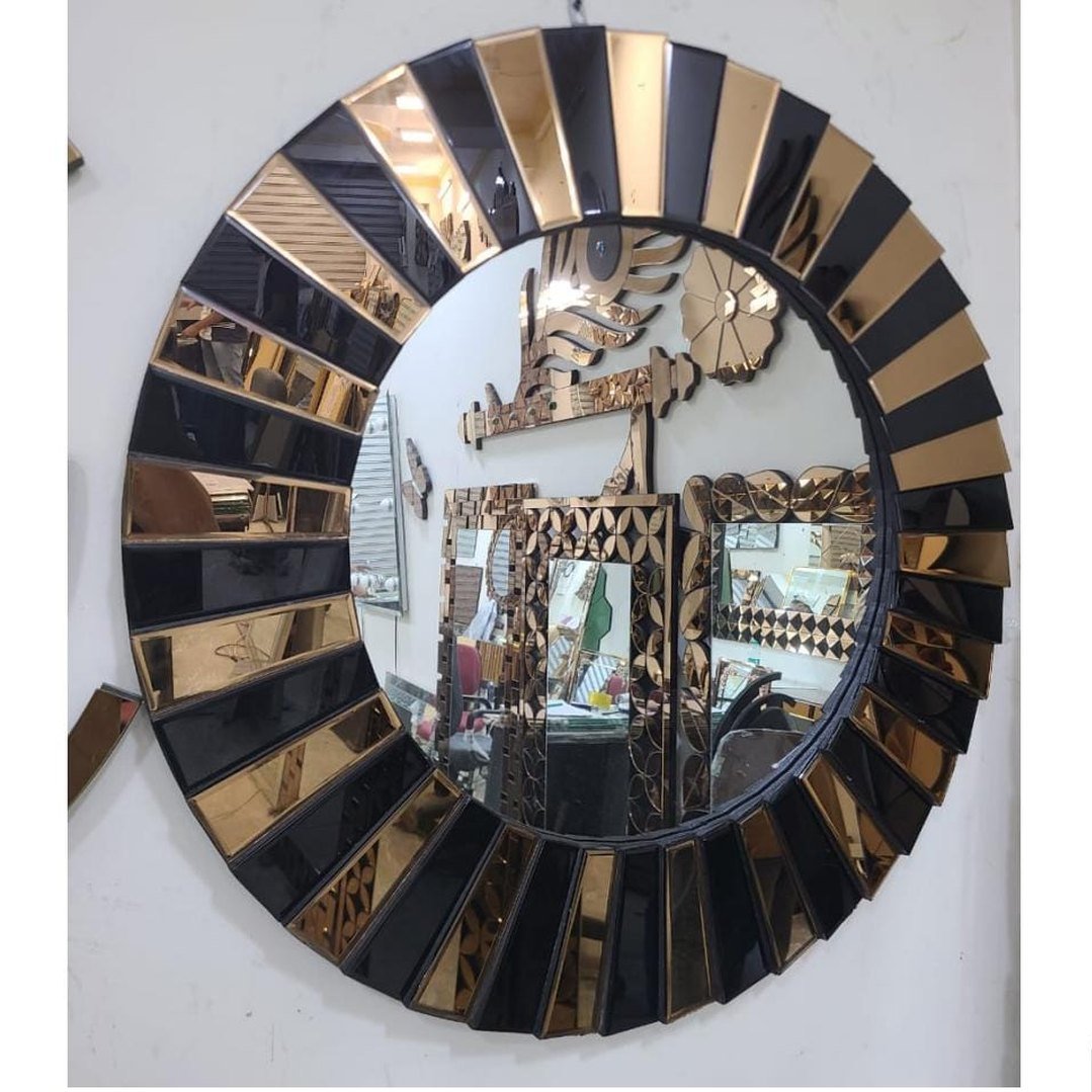 The Noir Gold Luxe Mirror – A Fusion of Bold Elegance & Modern Design - Fabels
