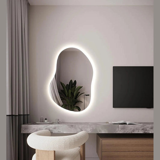 Touch Sensor LED Mirror with 3 Lights – Perfect Balance of Style and Function - Fabels