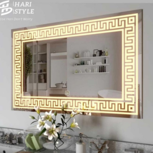 Chic Reflections: LED-Lit Vanity Mirror with Touch Controls