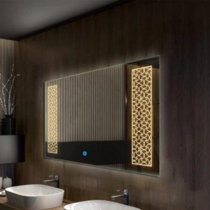 Mirror Majesty: Contemporary LED Mirror with Touch Lights