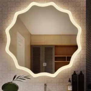 Enchanting Radiance: Modern LED Mirror with Touch-Activated Lights
