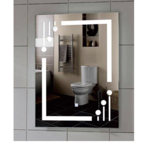Enchanting Radiance: Modern LED Mirror with Touch-Activated Lights
